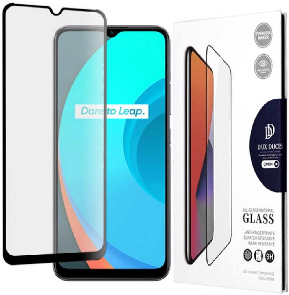 DuxDucis Tempered Glass - FullFace Αντιχαρακτικό Προστατευτικό Γυαλί Οθόνης Realme C11 - Black