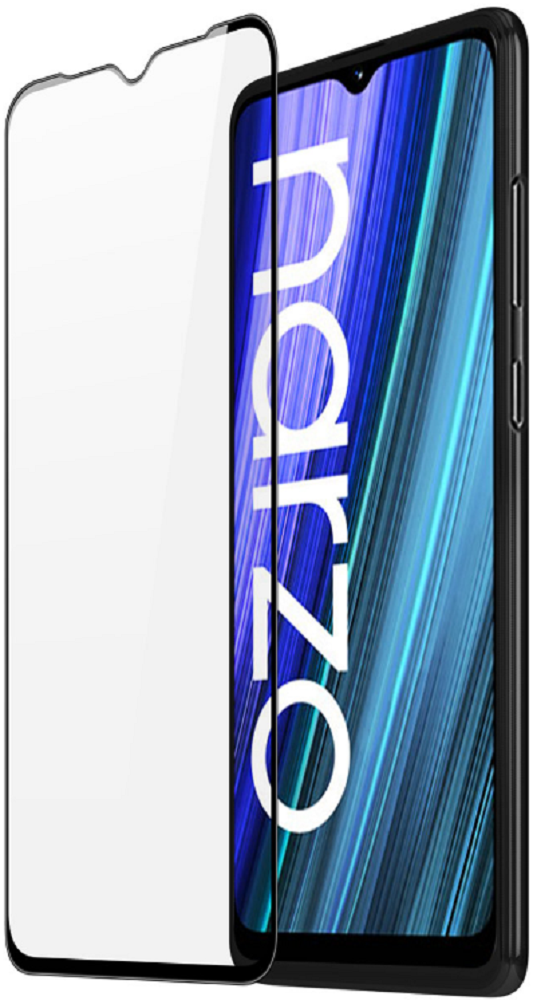 DuxDucis Tempered Glass - FullFace Αντιχαρακτικό Προστατευτικό Γυαλί Οθόνης Realme Narzo 50A - Black (6934913041154)