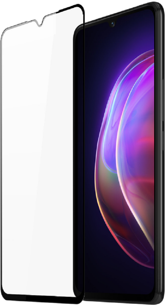 DuxDucis Tempered Glass - FullFace Αντιχαρακτικό Προστατευτικό Γυαλί Οθόνης Vivo V21 - Black