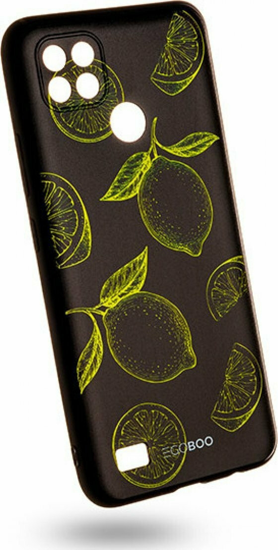 Egoboo Mat Θήκη Σιλικόνης Realme C21 - Lemons Fluo 