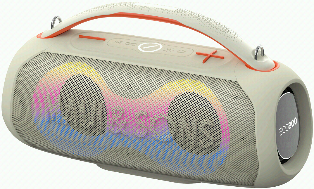 Egoboo X Maui and Sons BT Led Speaker Vibes - Ασύρματο Φορητό Ηχείο Bluetooth με Φωτισμό LED - Sand