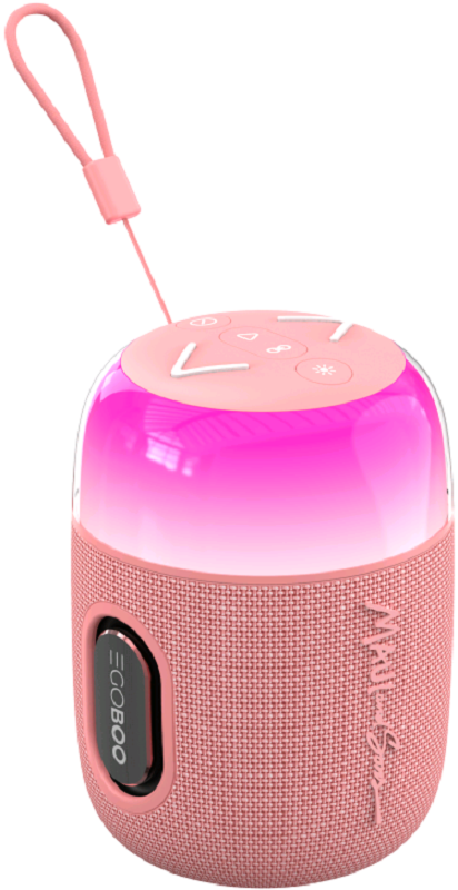 Egoboo X Maui and Sons BT Led Speaker Pulse - Ασύρματο Φορητό Ηχείο Bluetooth με Φωτισμό RGB - Pink
