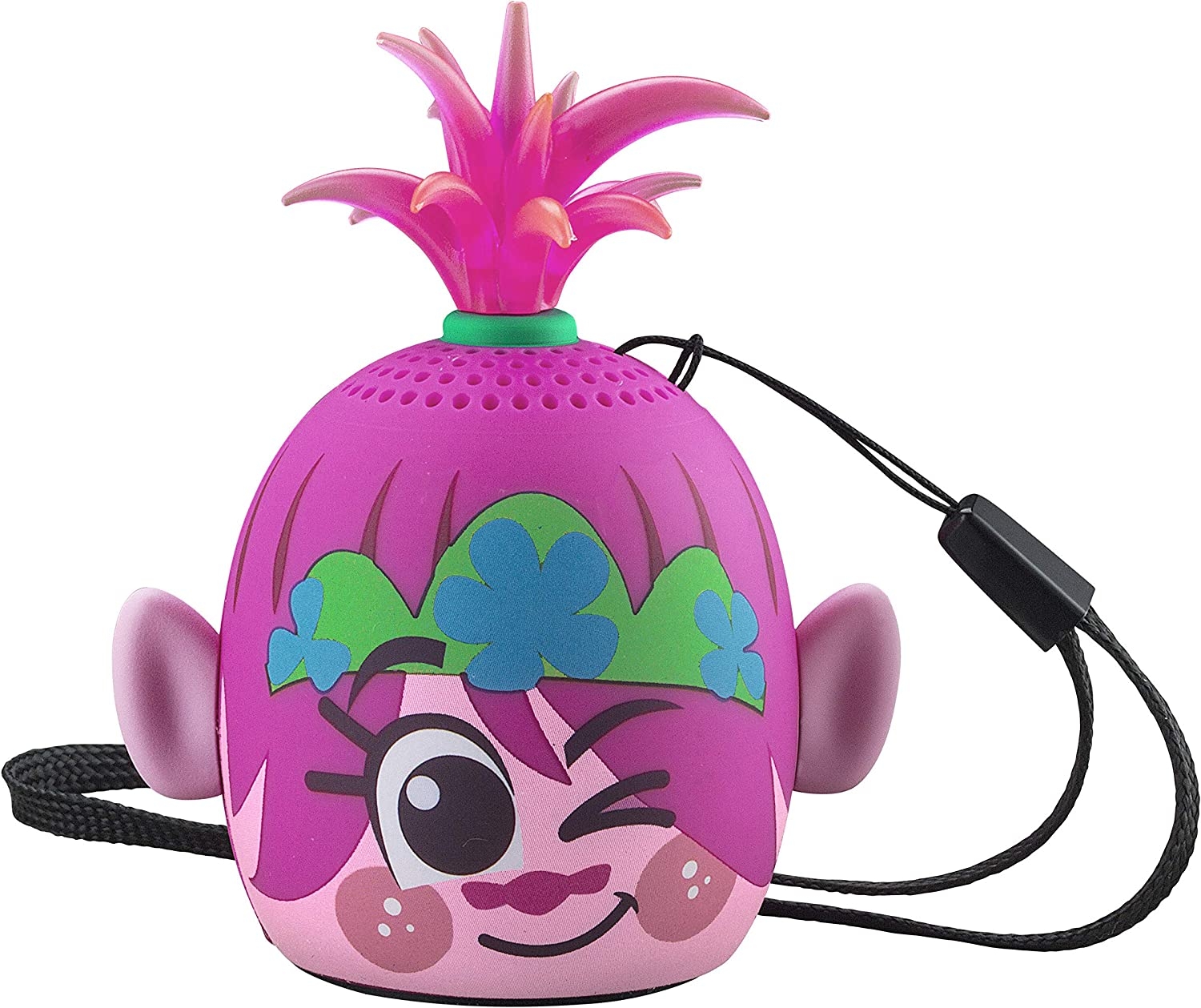 eKids iHome DreamWorks Trolls World Tour - Ασύρματο Φορητό Bluetooth Ηχείο για Παιδιά με Λουράκι Καρπού - Poppy / Pink / Purple