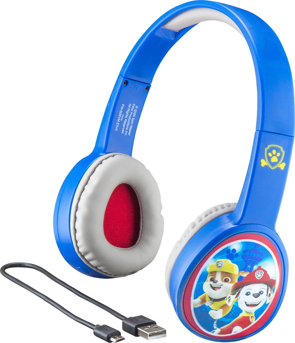 eKids Paw Patrol - Ασύρματα Ακουστικά Κεφαλής Bluetooth για Παιδιά - Light Blue / White