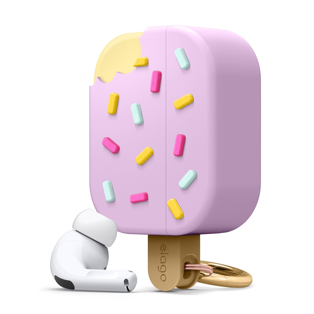 Elago AirPods Ice Cream Case - Θήκη Σιλικόνης για AirPods Pro 1st Gen - Lavanda / Blueberry