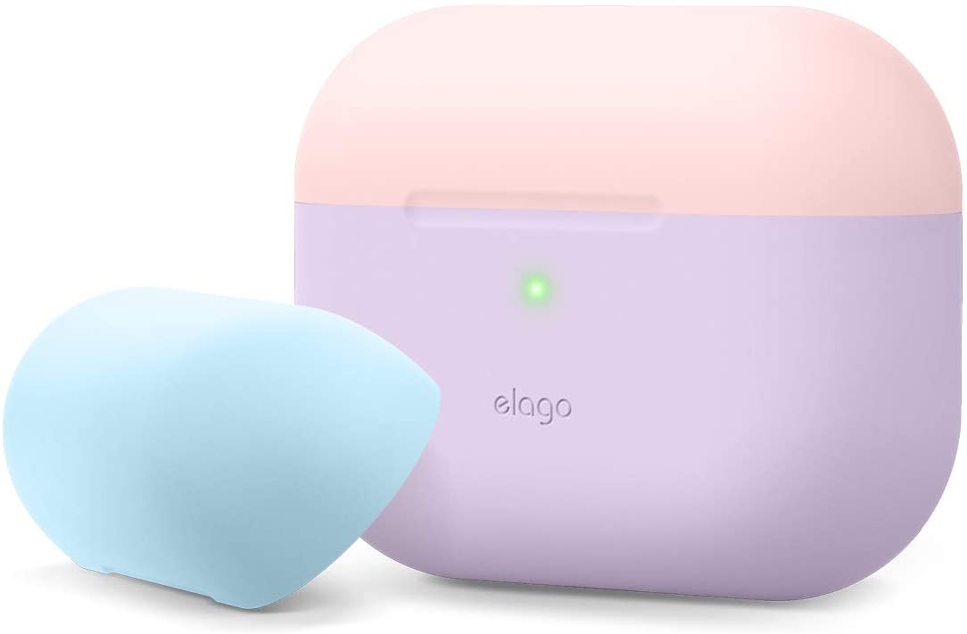 Elago AirPods Pro DUO Case - Θήκη Με Διπλό Καπάκι AirPods Pro 1st Gen - Lavanda / Pink / Blue