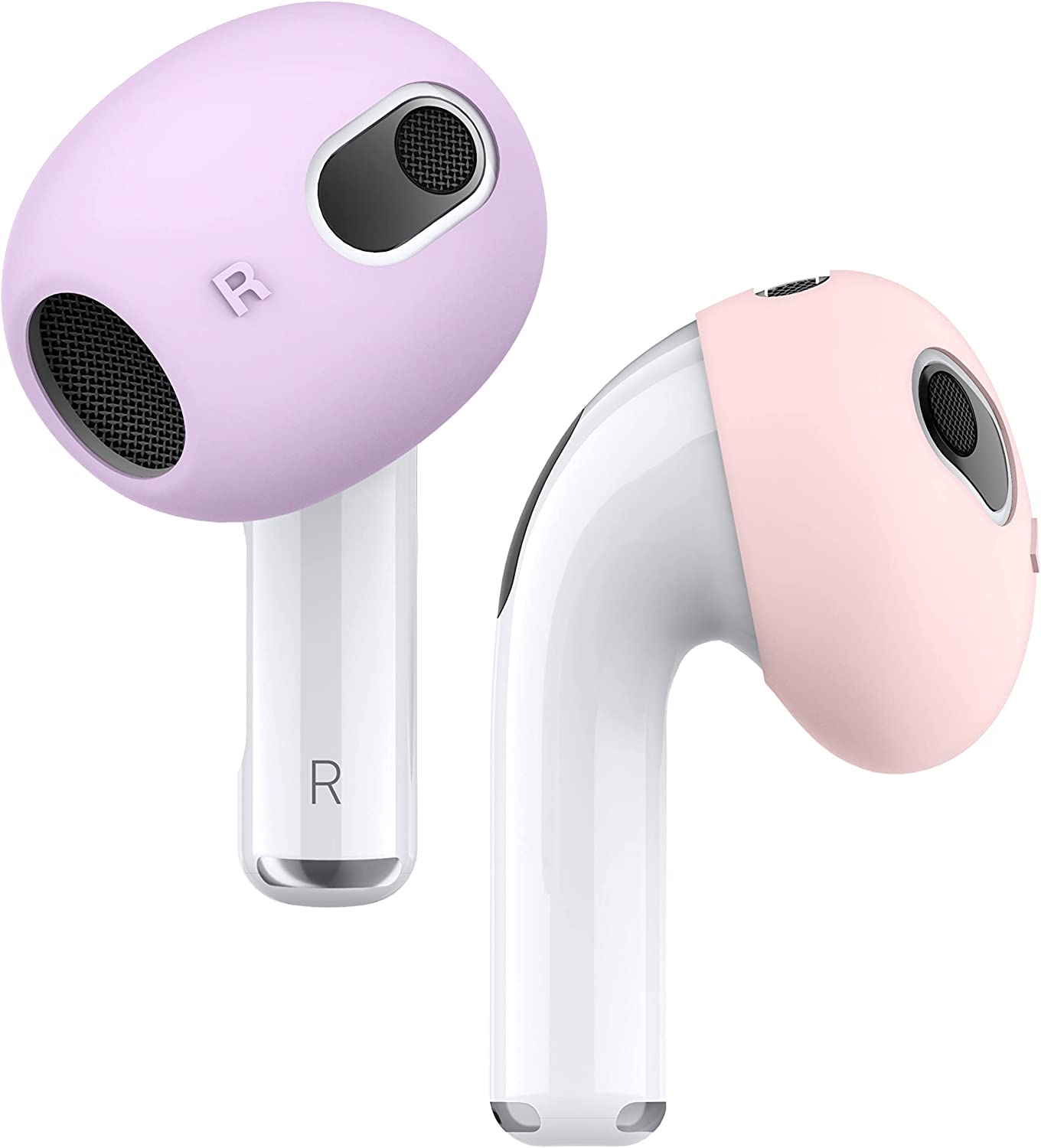 Elago Ear Tips Cover - Αντιολισθητικά Καλύμματα Premium Σιλικόνης Apple AirPods 3rd Gen - Lovely Pink / Lavender - 2 Τεμάχια