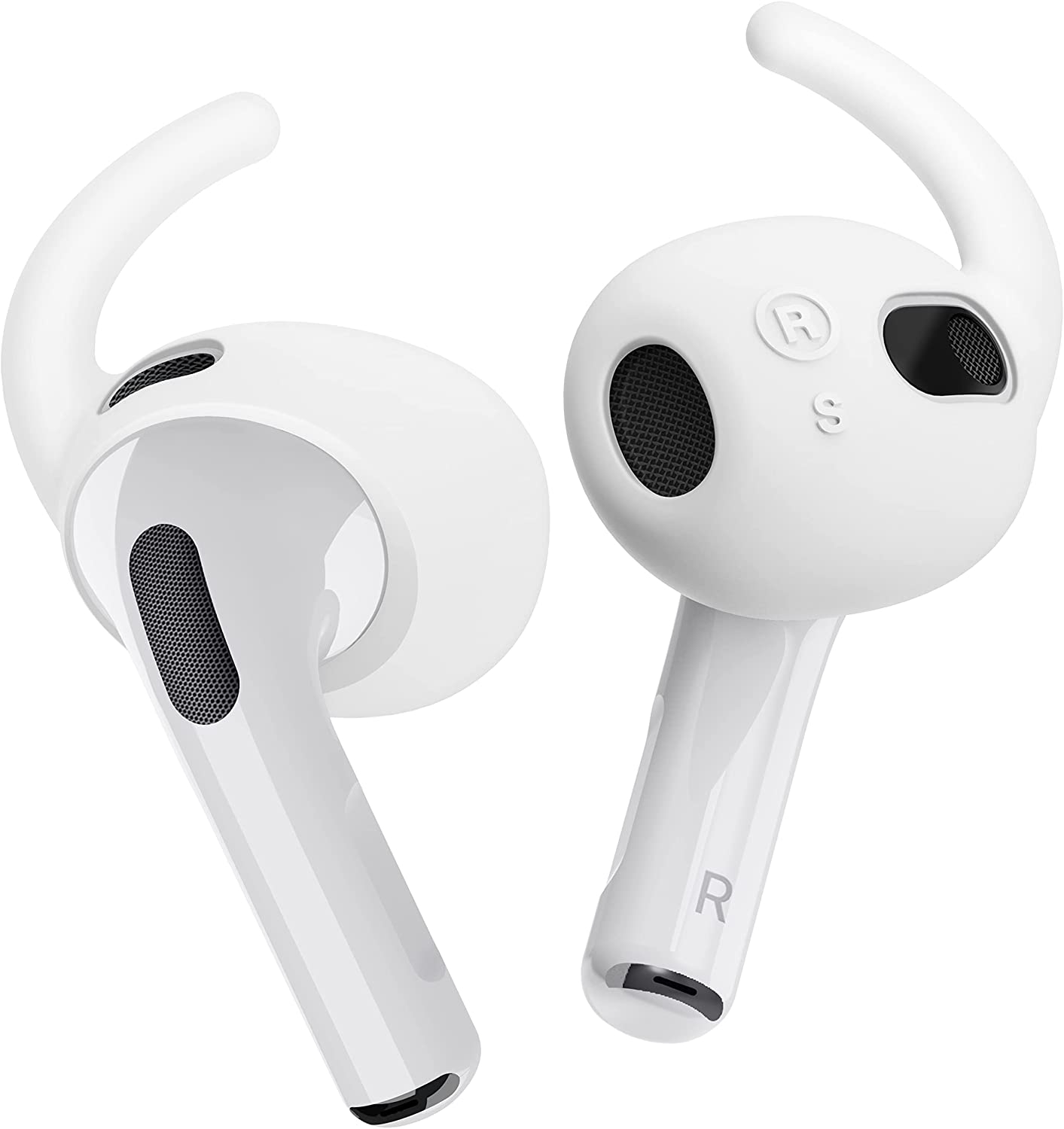 Elago Earbuds Hook - Αντιολισθητικά Καλύμματα Premium Σιλικόνης Apple AirPods 3rd Gen - White - 4 Τεμάχια