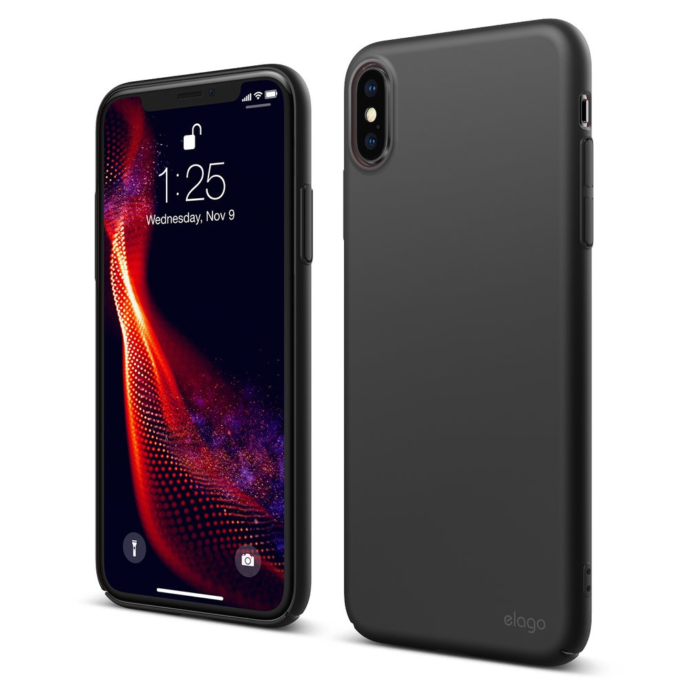 Elago Θήκη Slim Fit iPhone XS Max - 0.4mm - Black