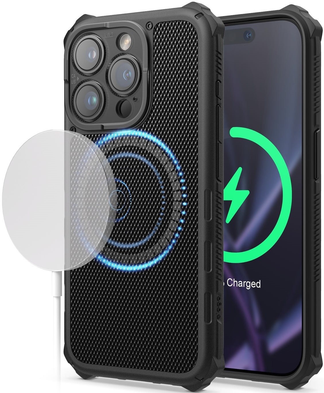 Elago Magnetic Armor - Ανθεκτική MagSafe Θήκη Σιλικόνης - Apple iPhone 15 Pro - Black 