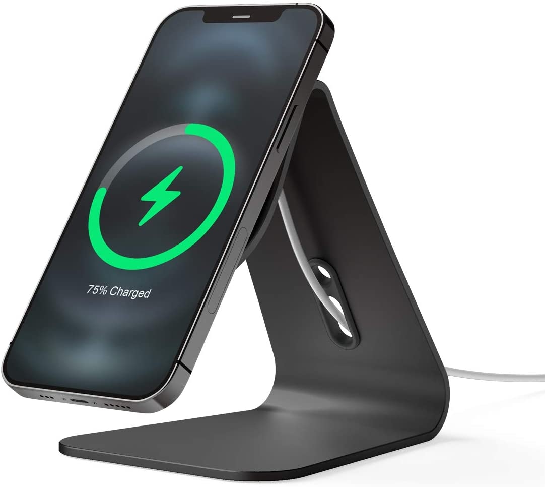 Elago MS4 Magsafe Charging Stand - Βάση Αλουμινίου για τον Ασύρματο Φορτιστή MagSafe - Black