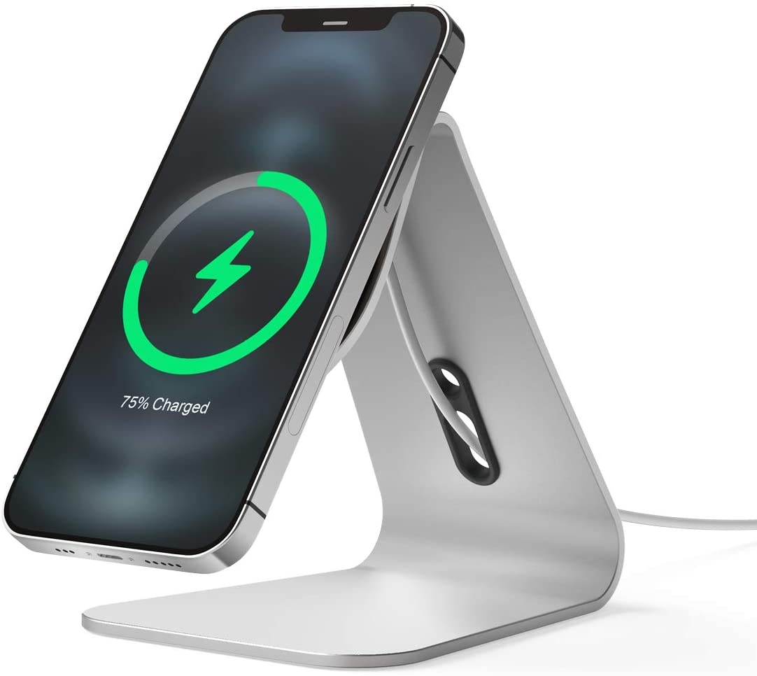 Elago MS4 Magsafe Charging Stand - Βάση Αλουμινίου για τον Ασύρματο Φορτιστή MagSafe - Silver