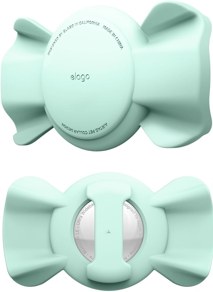 Elago Ribbon Pet Collar Case - Θήκη Premium Σιλικόνης Apple AirTag για Κολάρο Κατοικιδίων - Mint 