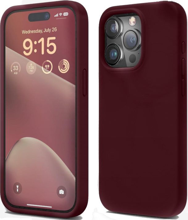 Elago Silicone Case - Premium Θήκη Σιλικόνης Apple iPhone 15 Pro - Burgundy