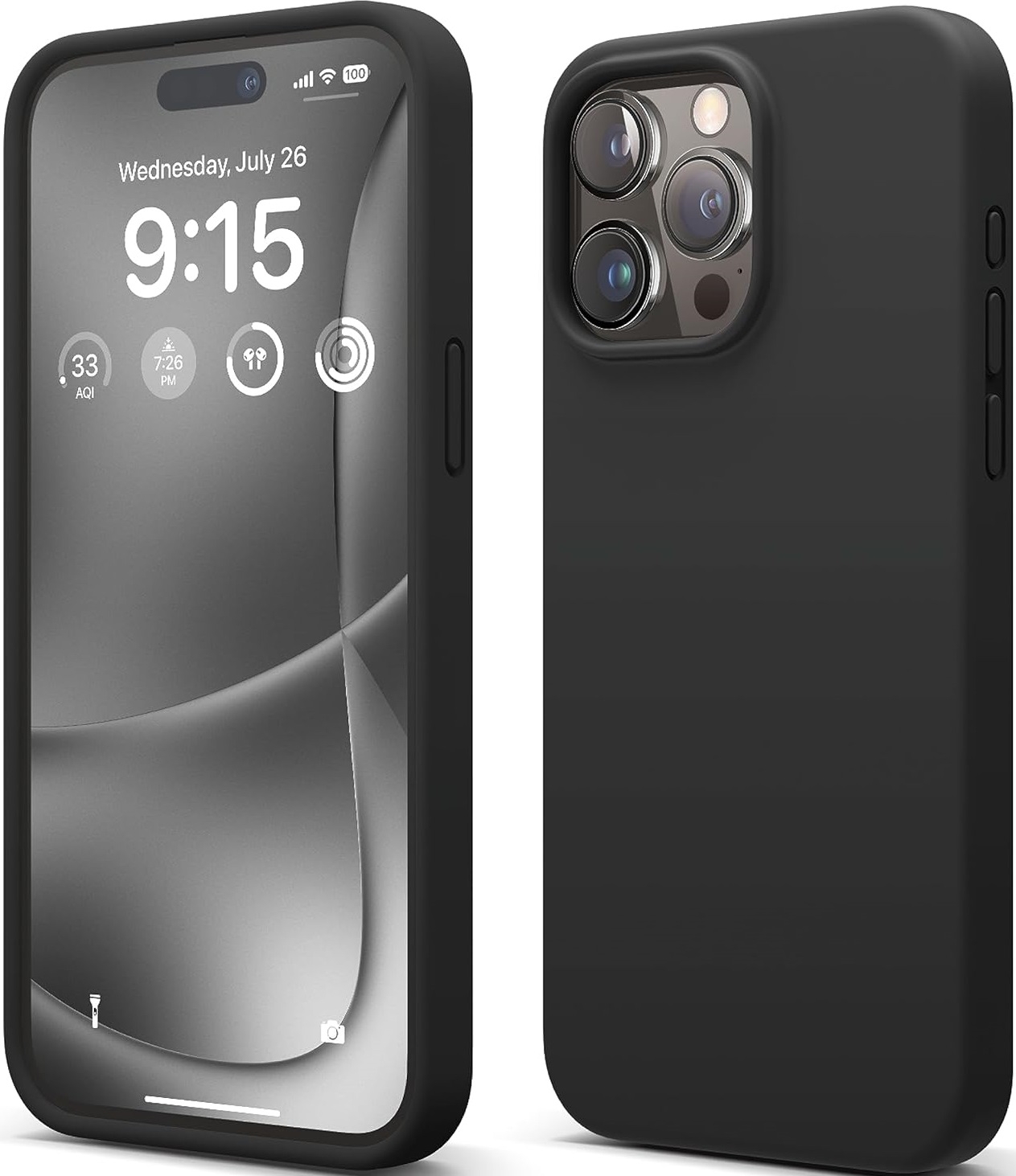 Elago Silicone Case - Premium Θήκη Σιλικόνης Apple iPhone 15 Pro Max - Black