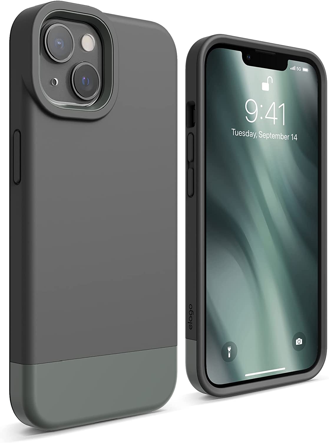 Elago Θήκη Glide - Apple iPhone 13 - Dark Gray / Light Green