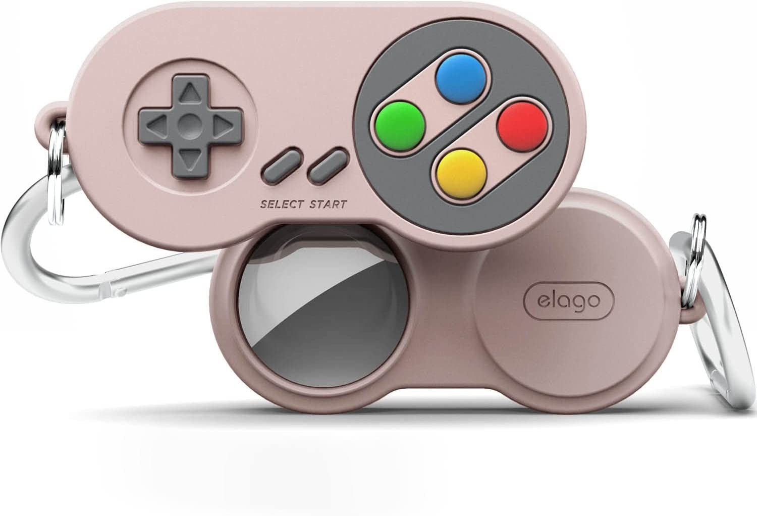 Elago W5 Case - Θήκη / Μπρελόκ Premium Σιλικόνης Apple AirTag - Sand Pink