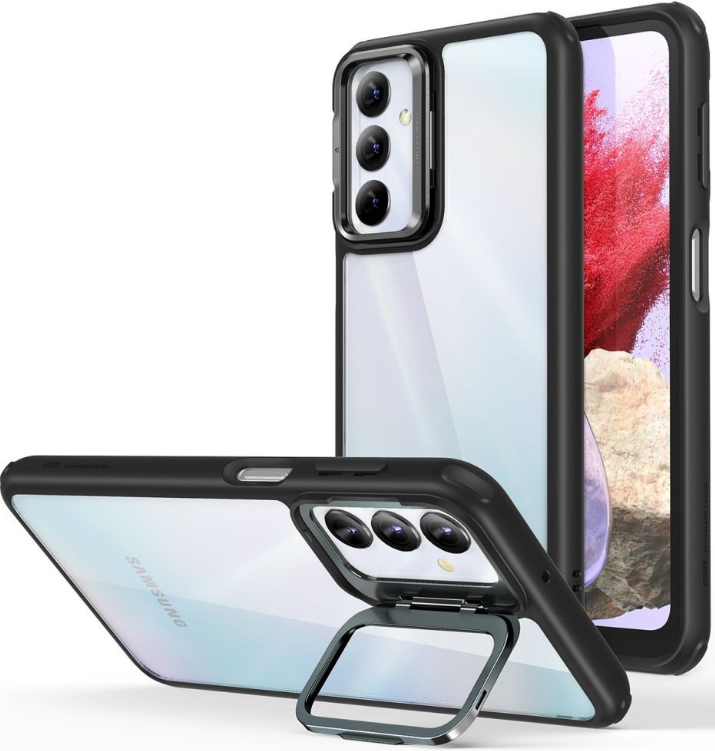 ESR Classic Hybrid Case with Stash Stand - Διάφανη Ανθεκτική Θήκη με Kickstand - Samsung Galaxy M34 5G - Clear / Black