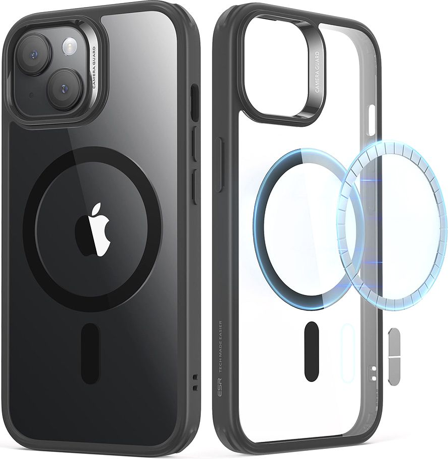 ESR Classic Hybrid HaloLock - Ανθεκτική MagSafe Θήκη Apple iPhone 15 - Clear / Black 