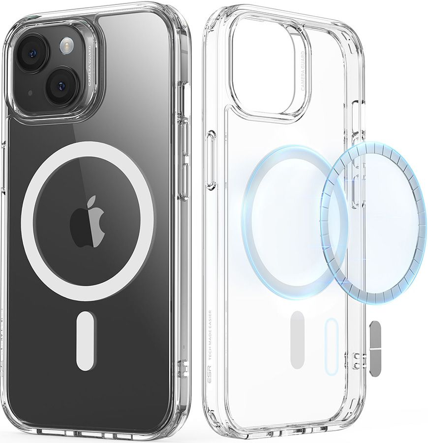 ESR Classic Hybrid HaloLock - Ανθεκτική MagSafe Θήκη Apple iPhone 15 - Clear