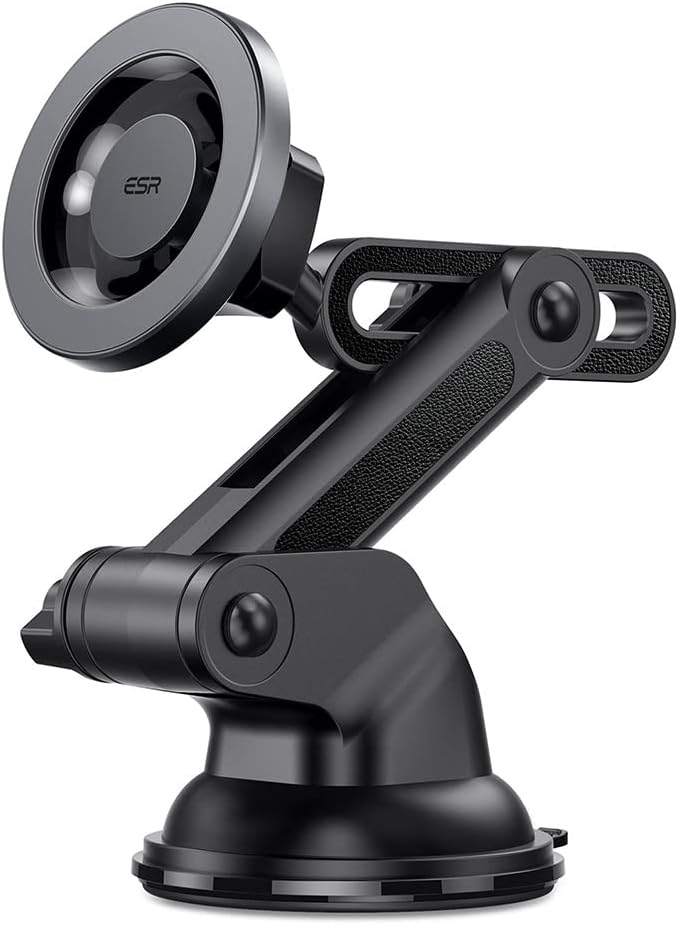 ESR HaloLock Dashboard Phone Mount - Ρυθμιζόμενη Μαγνητική Βάση MagSafe με Βεντούζα για Ταμπλό / Παρμπρίζ Αυτοκινήτου - Black