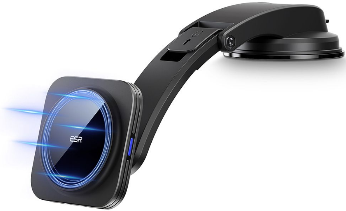 ESR HaloLock Dashboard Wireless Charger - Ρυθμιζόμενη Μαγνητική Βάση Ασύρματης Φόρτισης MagSafe για Ταμπλό Αυτοκινήτου - 7.5W - Black
