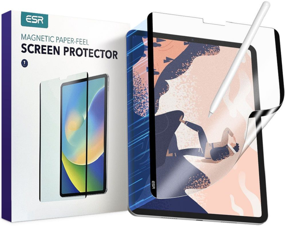 Paper Feel Magnetic Screen Protector - Μαγνητική Μεμβράνη Προστασίας Οθόνης Apple iPad Pro 11" 2022 / 2021 / 2020 / 2018 / iPad Air 6 2024 11" / Air 5 2022 10.9" / Air 4 2020 10.9" - Matte Clear