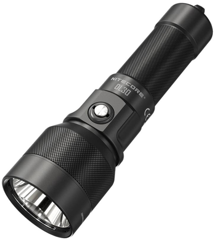 Φακός Nitecore DL30 Υποβρύχιος 100m για Καταδύσεις / Επαναφορτιζόμενος 1100 Lumens Μπαταρία 5300 mAh IP68 Black
