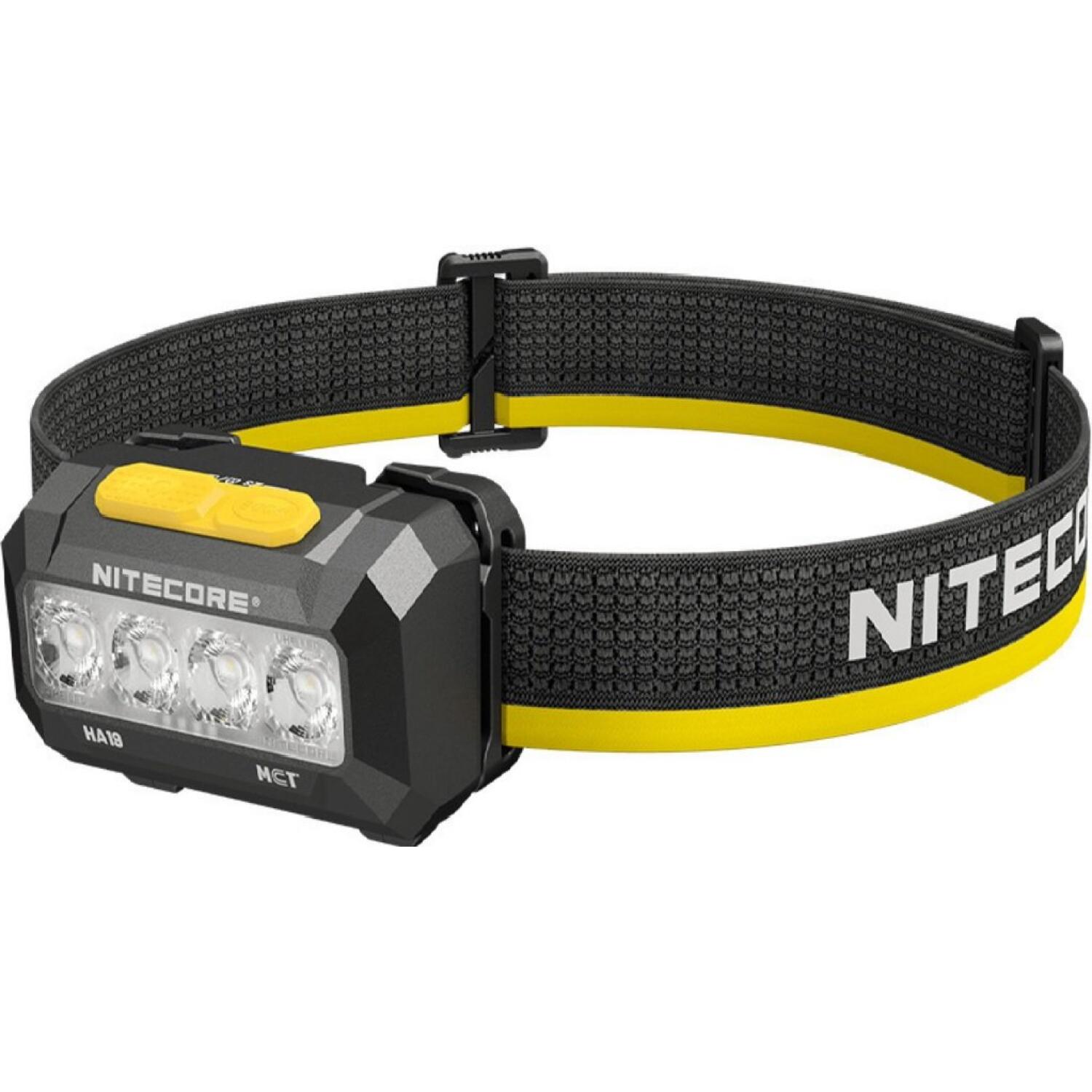 Φακός Nitecore HA19 MCT RGB Κεφαλής LED Ανθεκτικός Αδιάβροχος 600 Lumens με Μπαταρίες 2 x AA Αλκαλικές Classic Black
