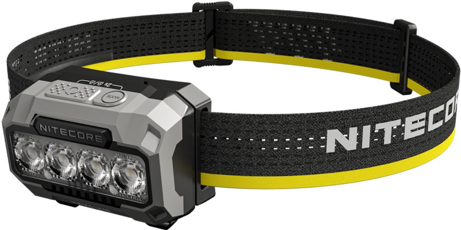 Φακός Nitecore HA23 UHE Headlamp MCT Κεφαλής LED Αδιάβροχος 600 Lumens με 3 x Μπαταρίες ΑΑΑ Black Rock