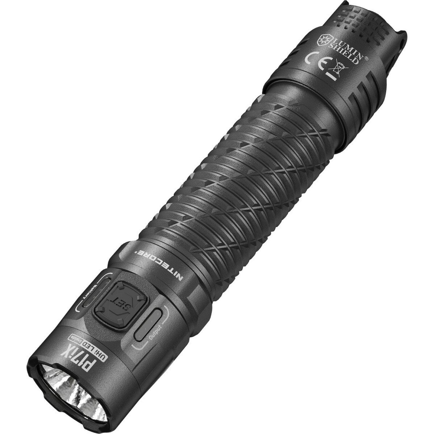 Φακός Nitecore Precise P17iX Tactical Strobe Ready Αδιάβροχος Ανθεκτικός Επαναφορτιζόμενος 5000 Lumens Μπαταρία 5.500 mAh Black