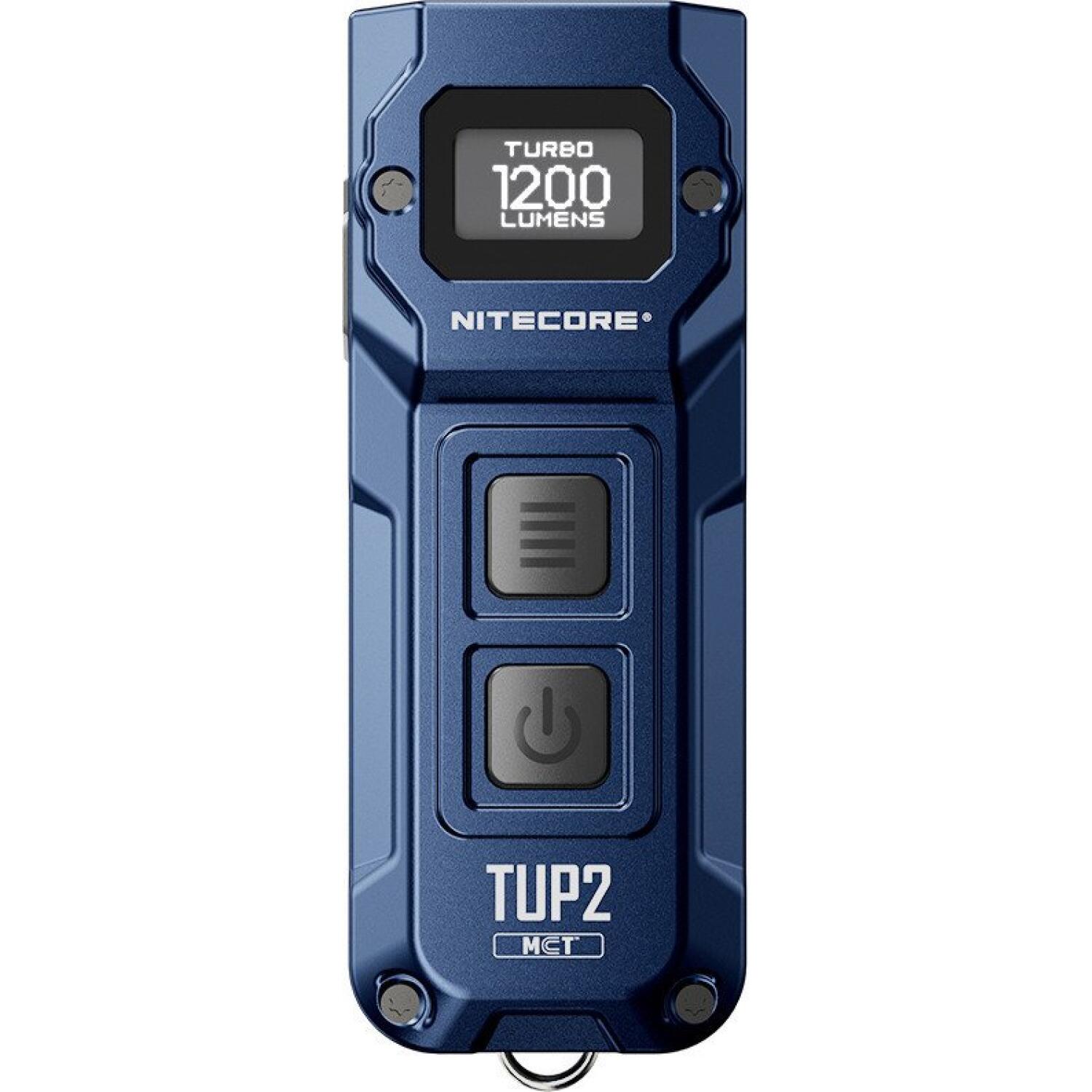Φακός Nitecore TUP2 Μπρελόκ με Κλιπ LED MCT Ανθεκτικός Αδιάβροχος Επαναφορτιζόμενος 1200 Lumens Μπαταρία 1.300 mAh Cobalt Blue