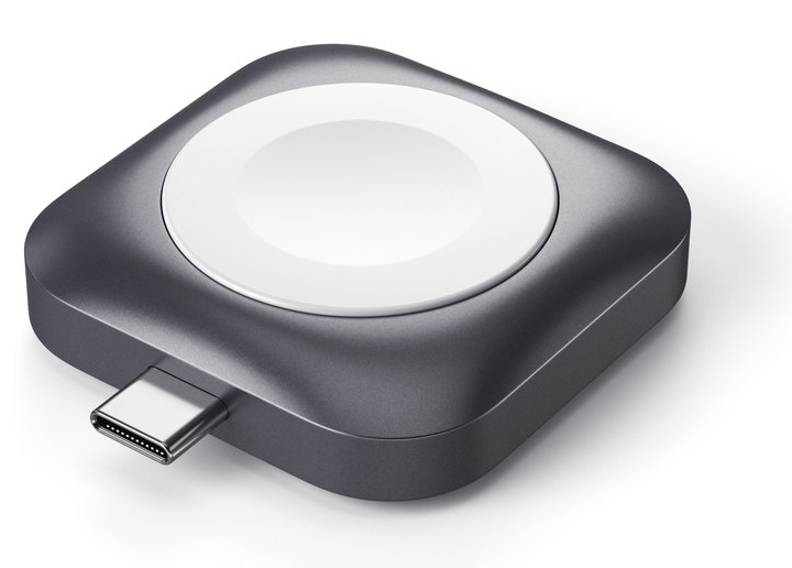 Satechi USB-C Magnetic Charging Dock 5W - Μαγνητική Βάση Φόρτισης για Apple Watch Ultra/SE/8/7/6/5/4/3 - Space Grey