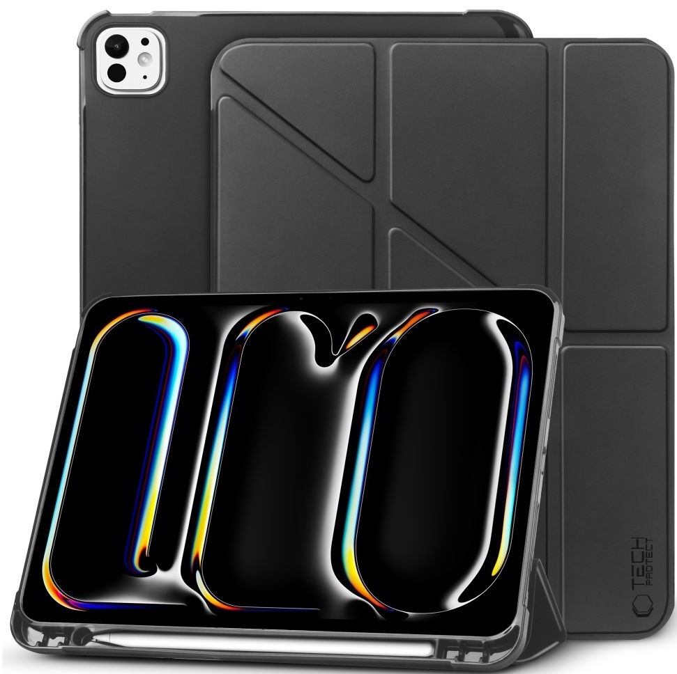 Flip Θήκη με Υποδοχή για Apple Pencil - Apple iPad Pro 11" 2024 - Tech-Protect SC Pen Origami - Black