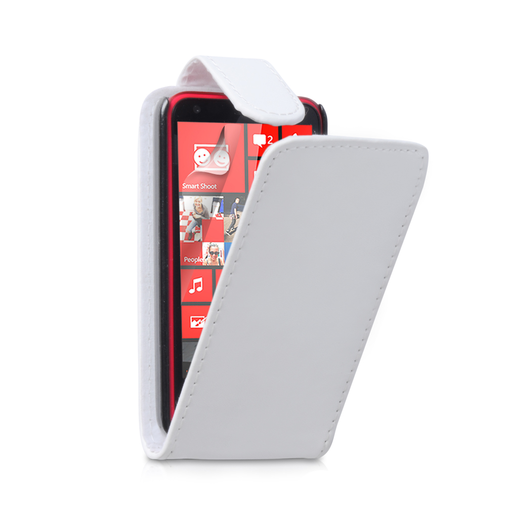 Λευκή Flip Θήκη Nokia Lumia 625