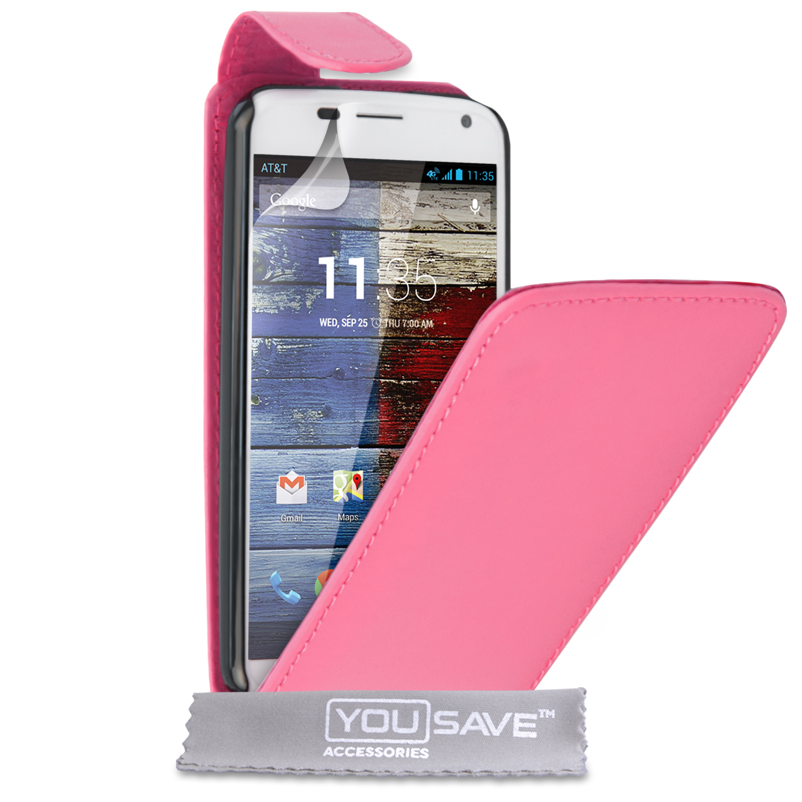 Ροζ Flip Θήκη Motorola Moto X