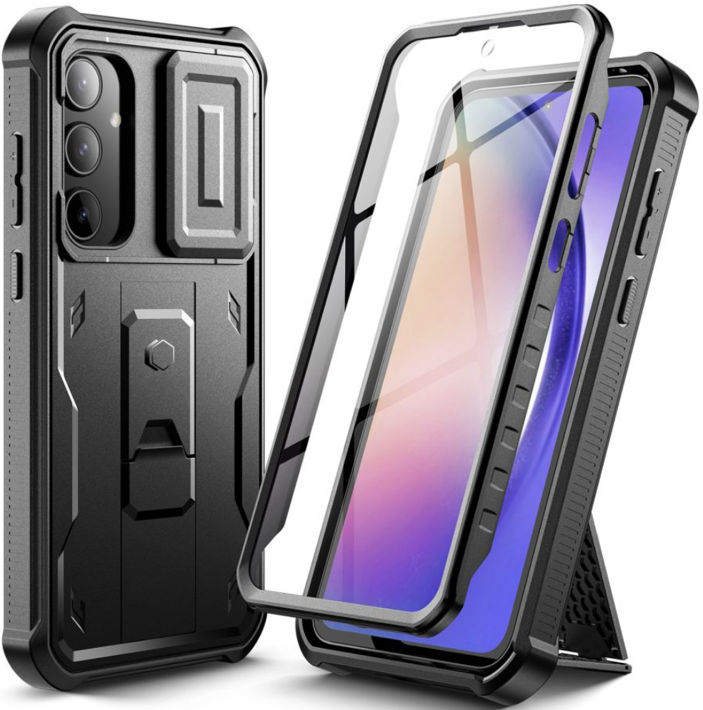 Full Body Ανθεκτική Θήκη με Κάλυμμα για την Κάμερα - Samsung Galaxy A55 - Tech-Protect Kevlar Cam Plus - Black