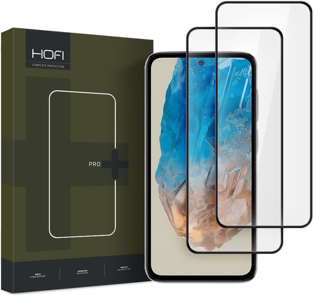 Full Face Αντιχαρακτικό Γυαλί Οθόνης - Samsung Galaxy M35 - Hofi Premium Pro+ Tempered Glass - 2 Τεμάχια - Black