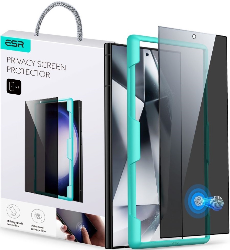 FullFace Αντιχαρακτικό Γυαλί Προστασίας Απορρήτου Οθόνης - Samsung Galaxy S24 Ultra - ESR Privacy Tempered Glass - Black