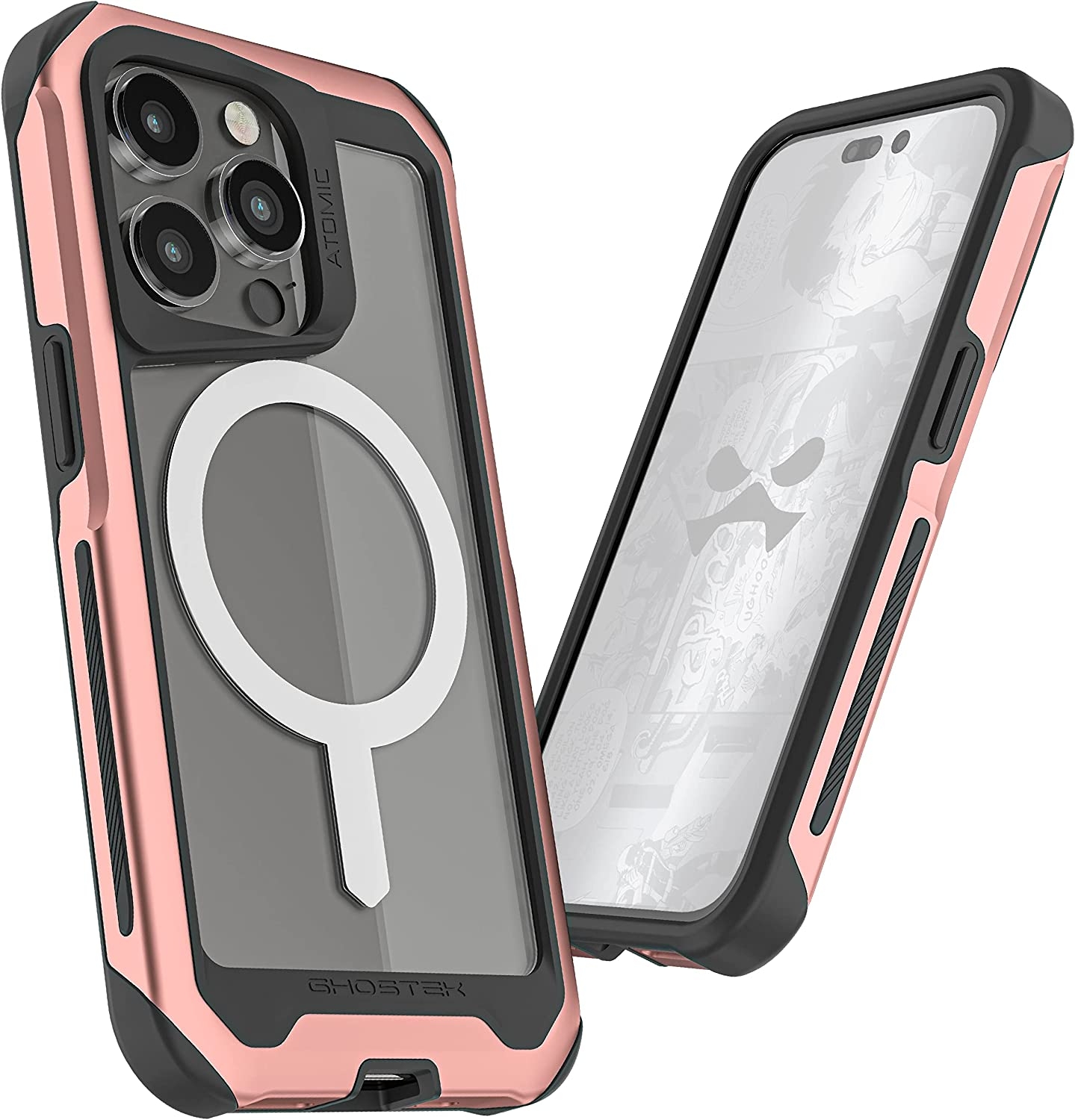 Ghostek Atomic Slim 4 - Ανθεκτική Θήκη MagSafe Apple iPhone 14 Pro - Pink