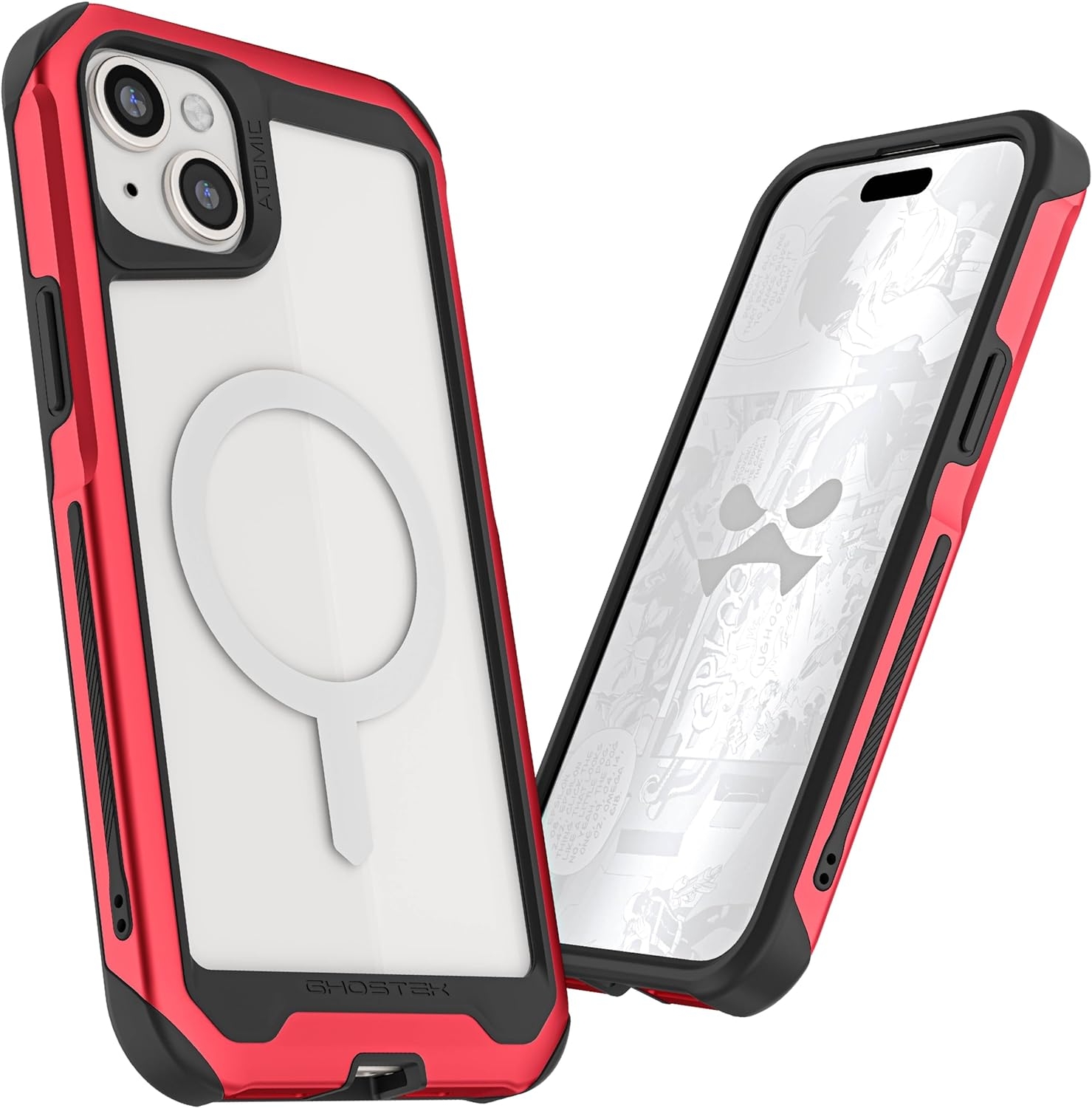 Ghostek Atomic Slim 4 - Ανθεκτική Θήκη MagSafe - Apple iPhone 15 Plus - Red