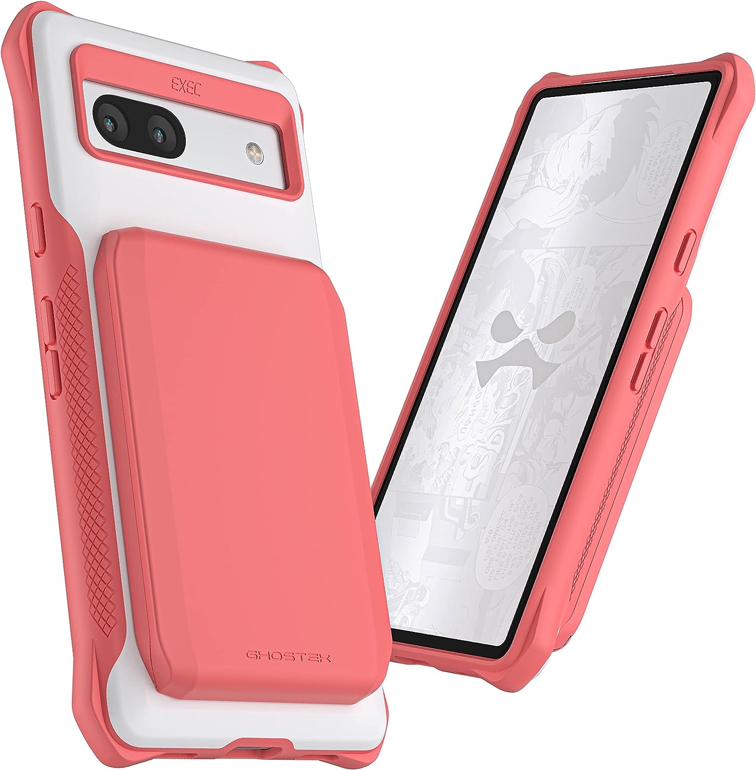 Ghostek Exec 6 - Ανθεκτική MagSafe Θήκη-Πορτοφόλι Google Pixel 7a - Pink