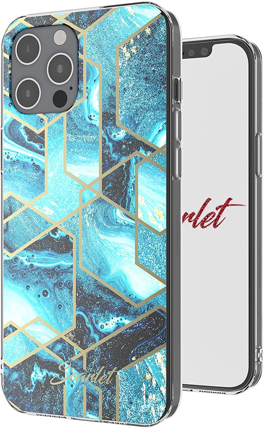 Ghostek Θήκη Stylish Scarlet Apple iPhone 12 Pro Max - Blue Waves