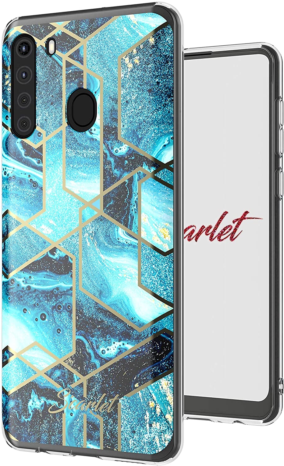 Ghostek Θήκη Stylish Scarlet Samsung Galaxy A21 - Blue Waves