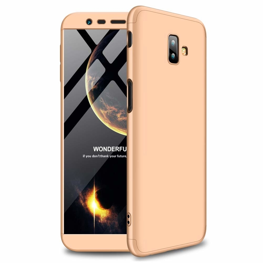 GKK Θήκη Hybrid Full Body 360° Samsung Galaxy J6 Plus 2018 - Gold