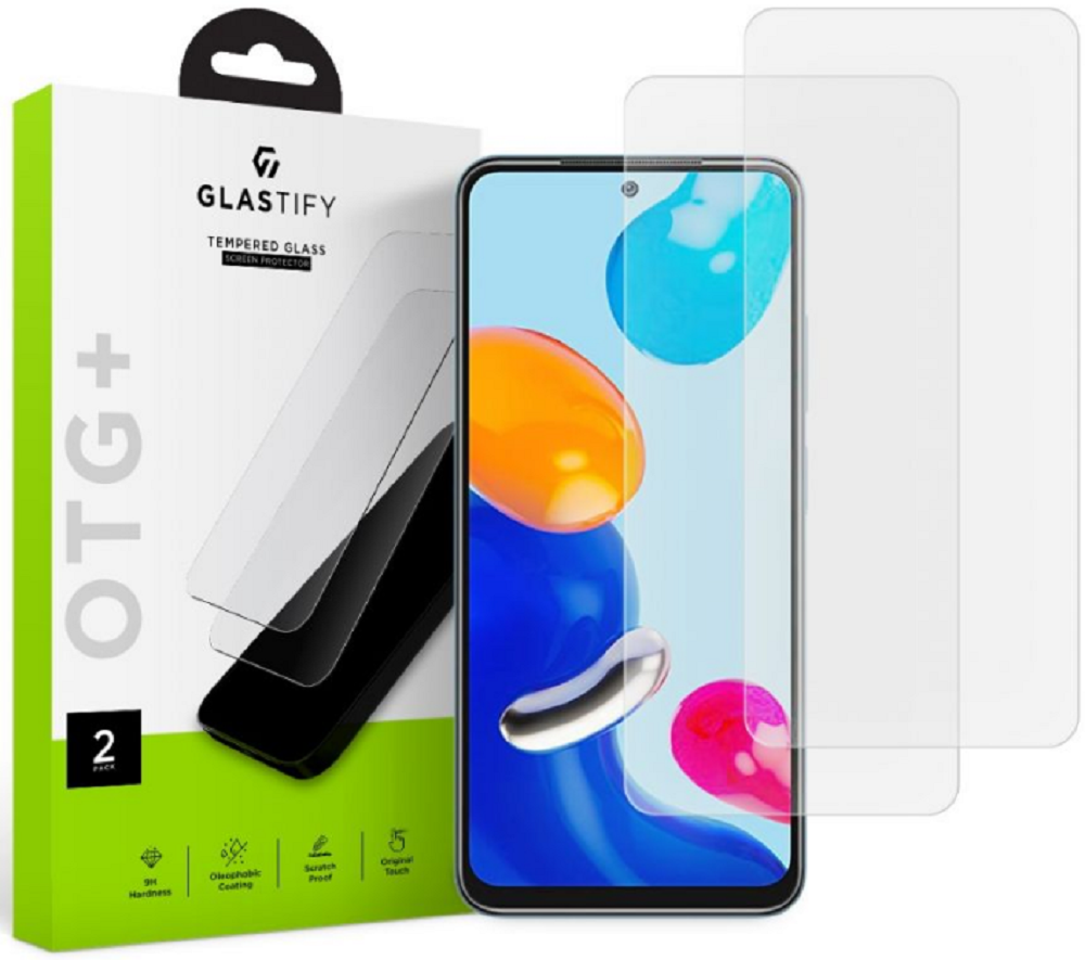 GlasTIFY OTG+ Tempered Glass - Αντιχαρακτικό Γυαλί Οθόνης Xiaomi Redmi Note 11 4G / Redmi Note 11S 4G - 2 Τεμάχια