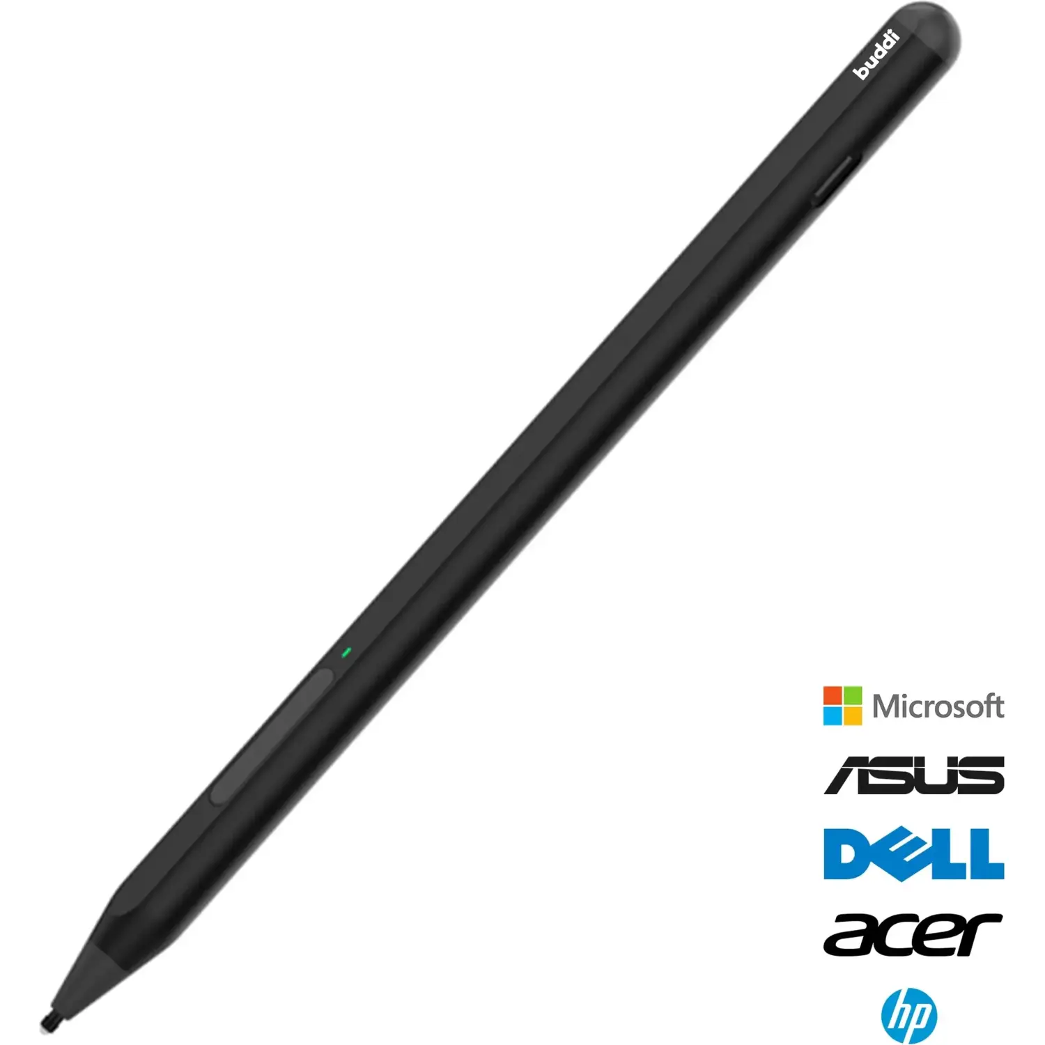 Γραφίδα Buddi Aide 2 MPP Active Stylus Pen Μαγνητική Ψηφιακή Αφής με Palm Rejection για Microsoft / HP / Asus / Acer / Dell 5 Έτη Εγγύηση - Black (8719246579776)