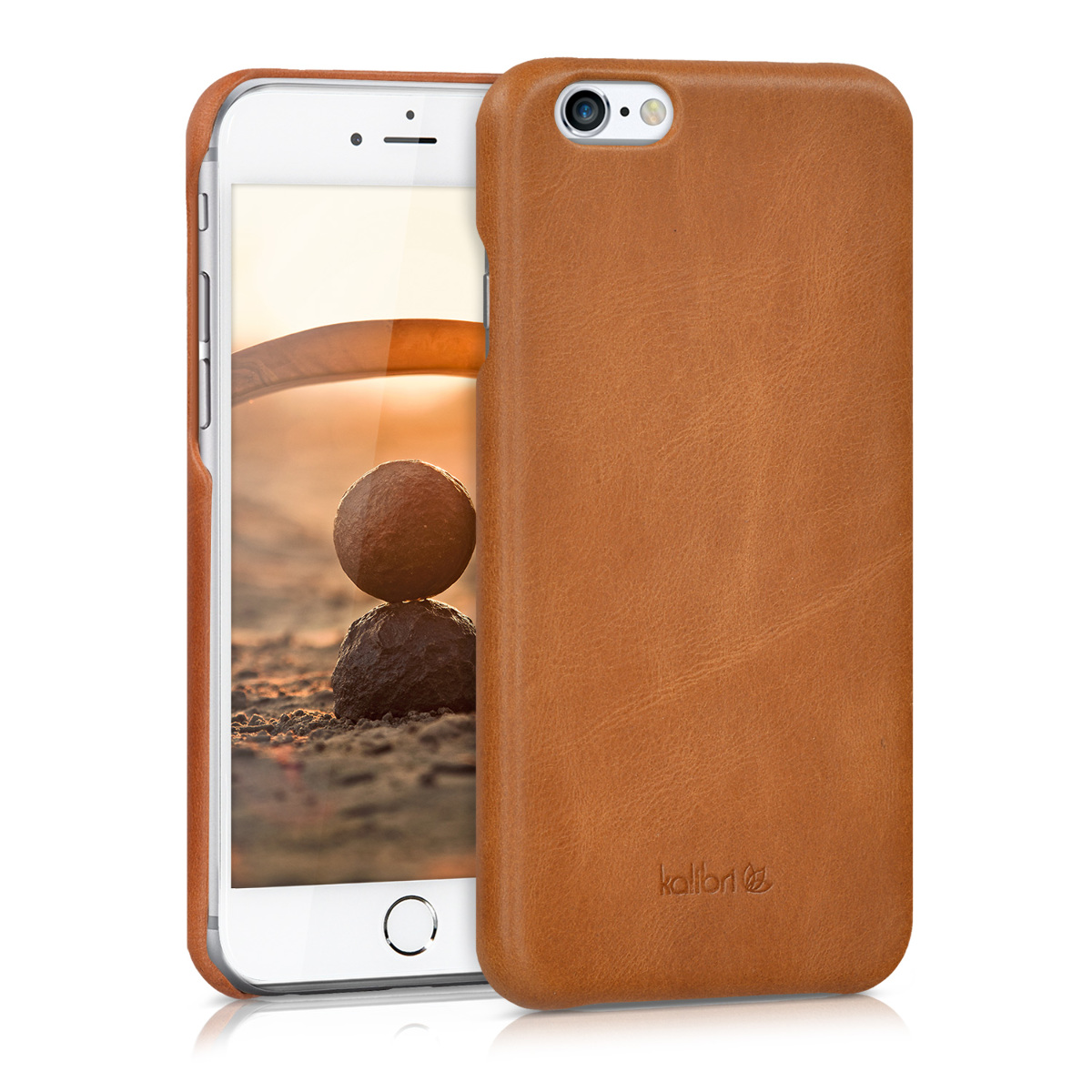 Kalibri Σκληρή Δερμάτινη Θήκη iPhone 6 / 6S