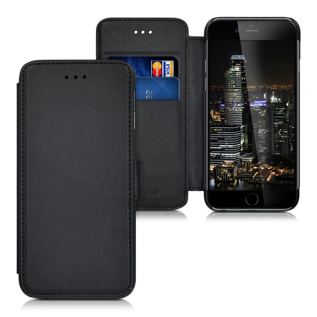 KW Θήκη Πορτοφόλι Apple iPhone 6 / 6S - Black