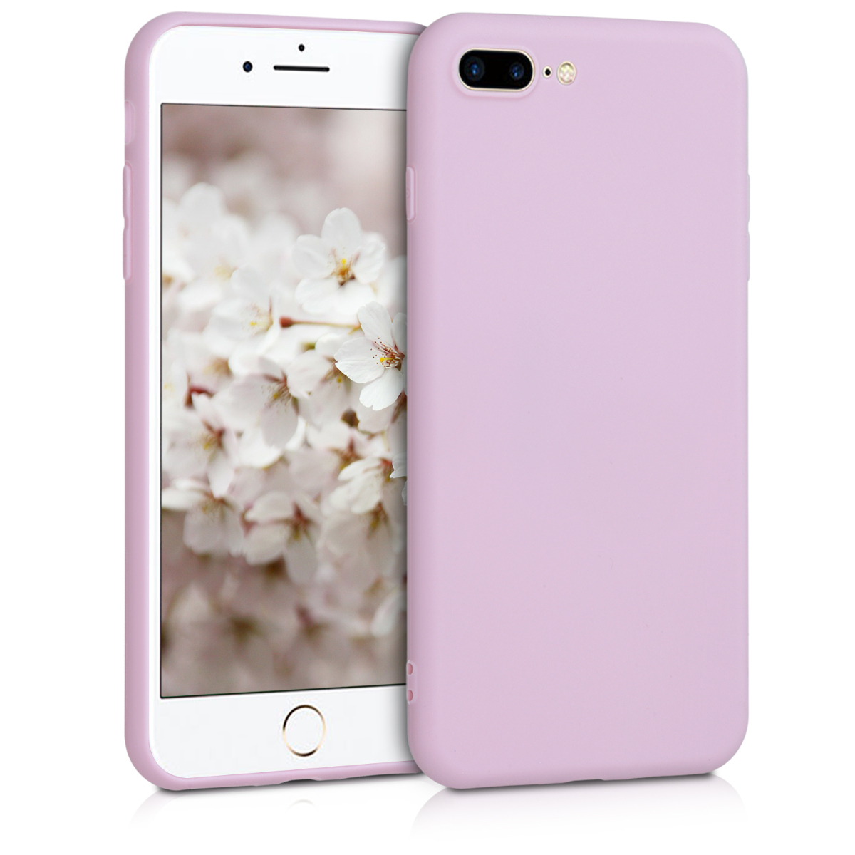 KW Θήκη Σιλικόνης iPhone 7 Plus / 8 Plus - Mauve